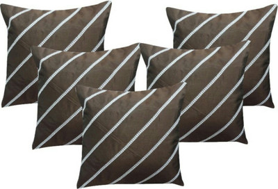 

Shine Villa Striped Cushions Cover(Pack of 5, 40 cm*40 cm, Brown)