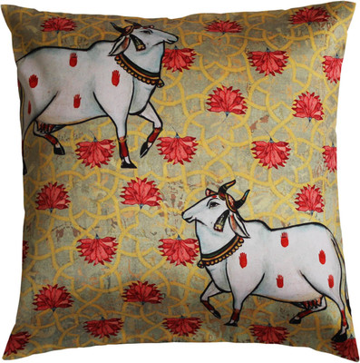 

Cult Curio Abstract Cushions Cover(40.64 cm*40.64 cm, Multicolor)