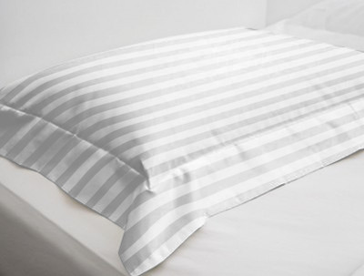 

Uber Urban Striped Pillows Cover(Pack of 2, 66 cm*45 cm, White)