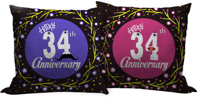 

Tied Ribbons Text Print Cushions Cover(Pack of 2, 30 cm*30 cm, Multicolor)
