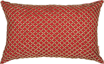 

Solaj Embroidered Cushions Cover(45 cm*30 cm, Red)