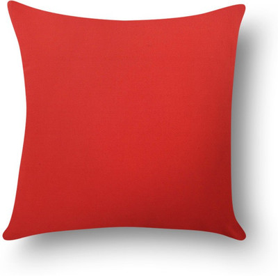 

First Row Plain Cushions Cover(40 cm, Red)