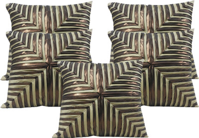 

HOME SHINE Geometric Cushions Cover(Pack of 5, 40 cm*40 cm, Beige)