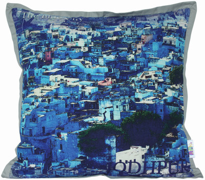 

Fatfatiya Plain Cushions Cover(40 cm*40 cm, Blue)