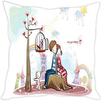 

Sleep Nature's Abstract Cushions Cover(40.64 cm*40.64 cm, Multicolor)