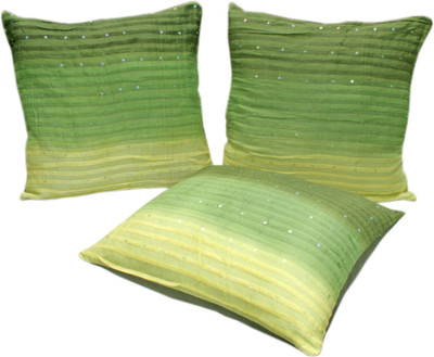68% OFF on Sriam Striped Cushions Cover(Pack of 3, 50 cm*50 cm, Green) 68% OFF on Sriam Striped Cushions Cover(Pack of 3, 50 cm*50 cm, Green)