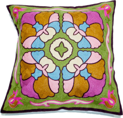 

Koncepts Embroidered Cushions Cover(44 cm*44 cm, Multicolor)