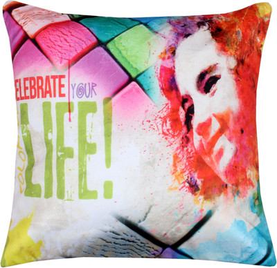 

The Intellect Bazaar Printed Cushions Cover(40 cm*40 cm, Multicolor)