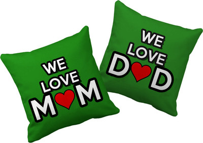 

Tied Ribbons Text Print Cushions Cover(Pack of 2, 30 cm*30 cm, Multicolor)