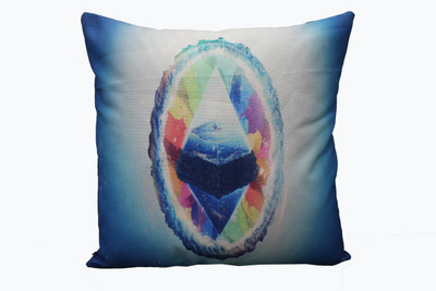 

Adishma Printed Cushions Cover(40 cm*40 cm, White, Light Blue), Light blue;white