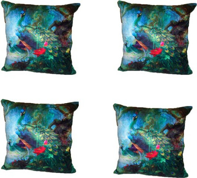 

MIRAC Abstract Cushions Cover(Pack of 4, 40.64 cm*40.64 cm, Multicolor)