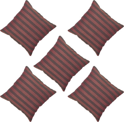 

Veer Creations Striped Cushions Cover(Pack of 5, 40 cm*40 cm, Red)