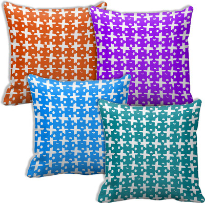 

Tied Ribbons Abstract Cushions Cover(Pack of 4, 30 cm*30 cm, Multicolor)