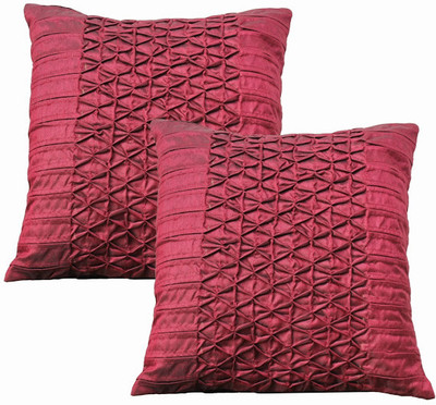 Dekor World Abstract Cushions Cover(Pack of 5, 40 cm*40 cm, Purple)