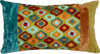 

The Decor Mart Embroidered Pillows Cover(50 cm*30 cm, Multicolor)