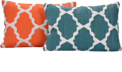 

Natural Furnish Geometric Cushions Cover(Pack of 2, 40 cm*60 cm, Multicolor)
