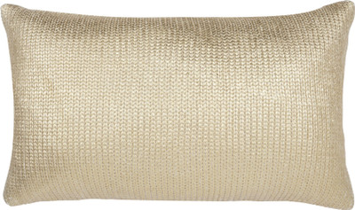 

Solaj Self Design Cushions Cover(35 cm*35 cm, Gold)
