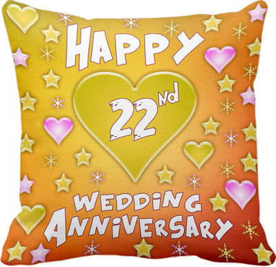 

Tied Ribbons Printed Cushions Cover(30 cm*30 cm, Multicolor)