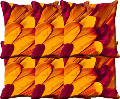 

IndiWeaves Printed Cushions Cover(Pack of 6, 40 cm*40 cm, Multicolor)