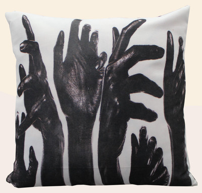 

Adishma Printed Cushions Cover(40 cm*40 cm, Black, White)