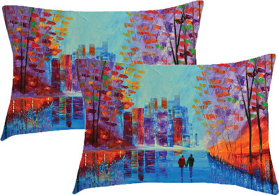 

Sleep Nature's Printed Pillows Cover(Pack of 2, 68.58 cm*45.72 cm, Multicolor)