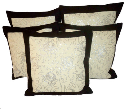 

Design Willa Geometric Cushions Cover(Pack of 5, 41 cm*41 cm, Black)