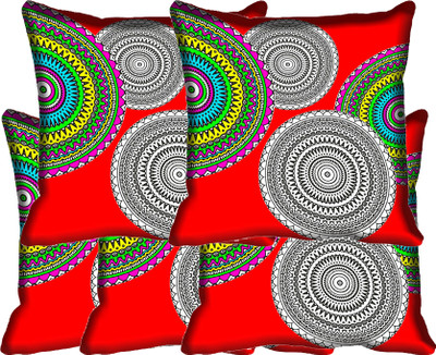 

IndiWeaves Printed Cushions Cover(Pack of 5, 30 cm*30 cm, Multicolor)