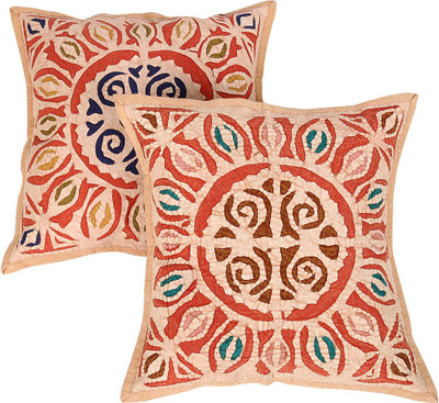 

Rajrang Geometric Cushions Cover(Pack of 2, 43 cm*43 cm, Brown)
