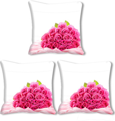 

IndiWeaves Printed Cushions Cover(Pack of 3, 12 cm*12 cm, Gold)