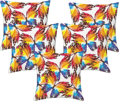 

Lushomes Printed Cushions Cover(Pack of 5, 40 cm, Multicolor)