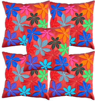 

BELIVE-ME Floral Cushions Cover(40 cm*40 cm, Red)