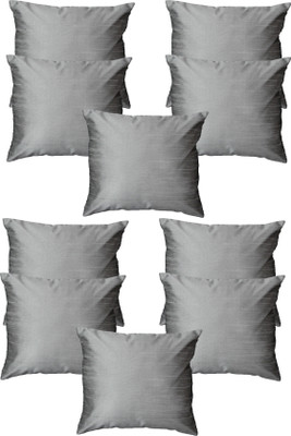 

HOME SHINE Plain Cushions Cover(30 cm*30 cm, Silver)