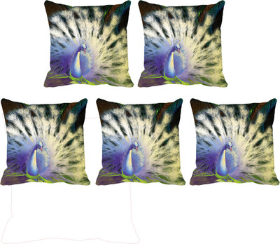 

IndiWeaves Printed Cushions Cover(Pack of 5, 40 cm*40 cm, Maroon)