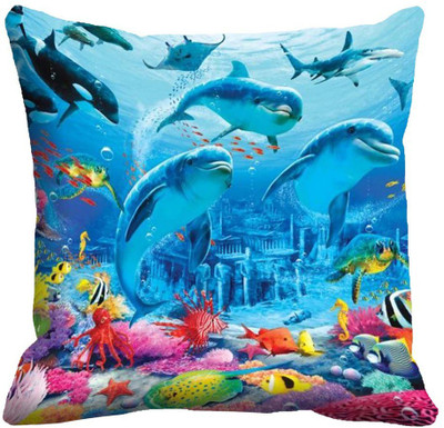 

IndiWeaves Printed Cushions Cover(30 cm*30 cm, Black, White)
