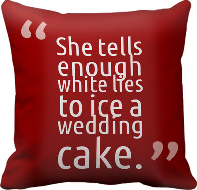 

Tied Ribbons Printed Cushions Cover(30 cm*30 cm, Multicolor)