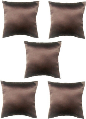 

Chandra Impex Plain Cushions Cover(Pack of 5, 30.48 cm*30.48 cm, Brown)