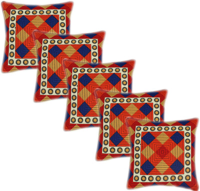 

Metro Living Geometric Cushions Cover(Pack of 5, 40 cm*40 cm, Multicolor)