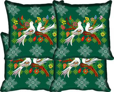 

IndiWeaves Printed Cushions Cover(Pack of 4, 30 cm*30 cm, Multicolor)
