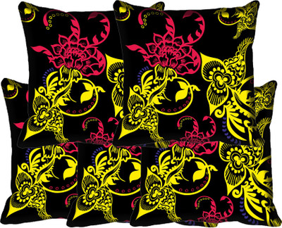 

IndiWeaves Printed Cushions Cover(Pack of 5, 30 cm*30 cm, Multicolor)