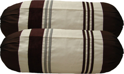 

Home Shine Striped Cushions Cover(Pack of 2, 80 cm*80 cm, Brown)