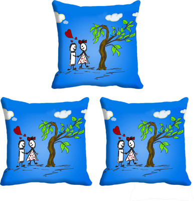 

IndiWeaves Printed Cushions Cover(Pack of 3, 12 cm*12 cm, Red)