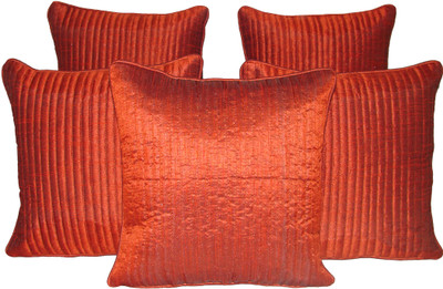 

HOME SHINE Plain Cushions Cover(Pack of 5, 30 cm*30 cm, Orange)