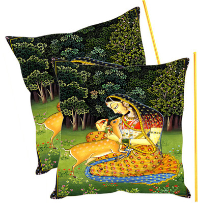 

Sleep Nature's Printed Cushions Cover(Pack of 2, 30.63 cm*30.63 cm, Multicolor)