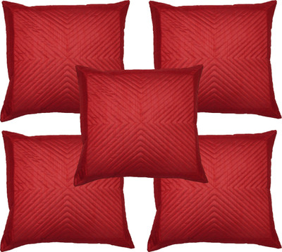 

HOME SHINE Geometric Cushions Cover(Pack of 5, 40 cm*40 cm, Red)