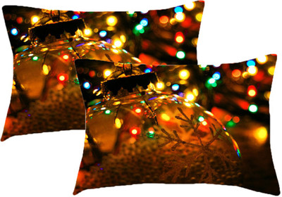 Sleep Nature's Printed Pillows Cover(Pack of 2, 68.58 cm*45.72 cm, Multicolor)