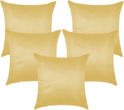 ZIKRAK EXIM Solid Cushions Cover(Pack of 5, 30 cm*30 cm, Beige)