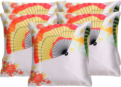 

Alina Decor Printed Cushions Cover(Pack of 5, 40 cm*40 cm, White, Red), Red;white