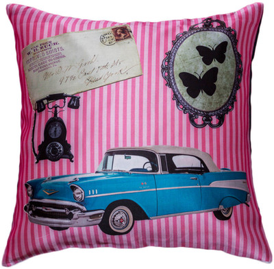 

Band Box Printed Cushions Cover(40.64 cm*40.64 cm, Pink)