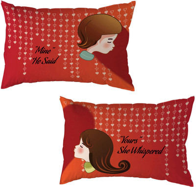 8% OFF on Right Printed Pillows Cover(Pack of 2, 67 cm*42 cm, Multicolor)