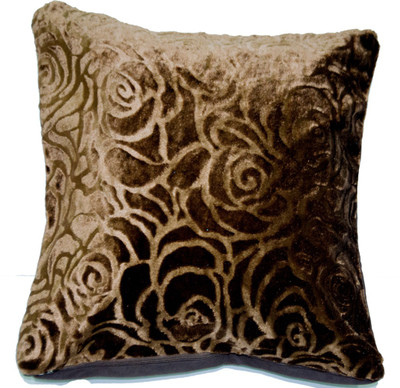 

Koncepts Self Design Cushions Cover(44 cm*44 cm, Brown)